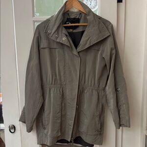 Monkees Tess Rain Jacket Grey Size Medium
